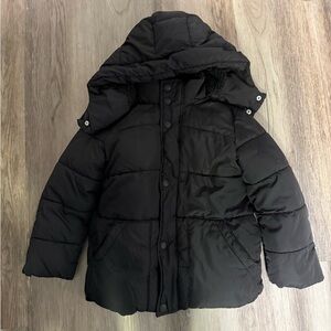 Gap kids puffer coat xs black